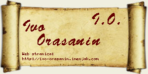 Ivo Orašanin vizit kartica